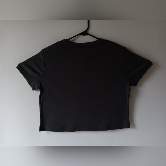 Greatful Dead Halloween 1970 women's black short sleeve cropped t shirt size L - Picture 6 of 10